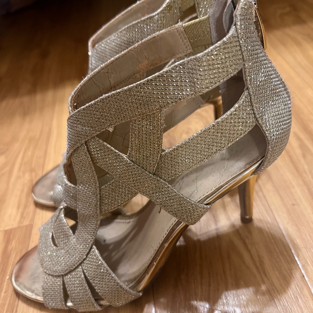 Gold heels